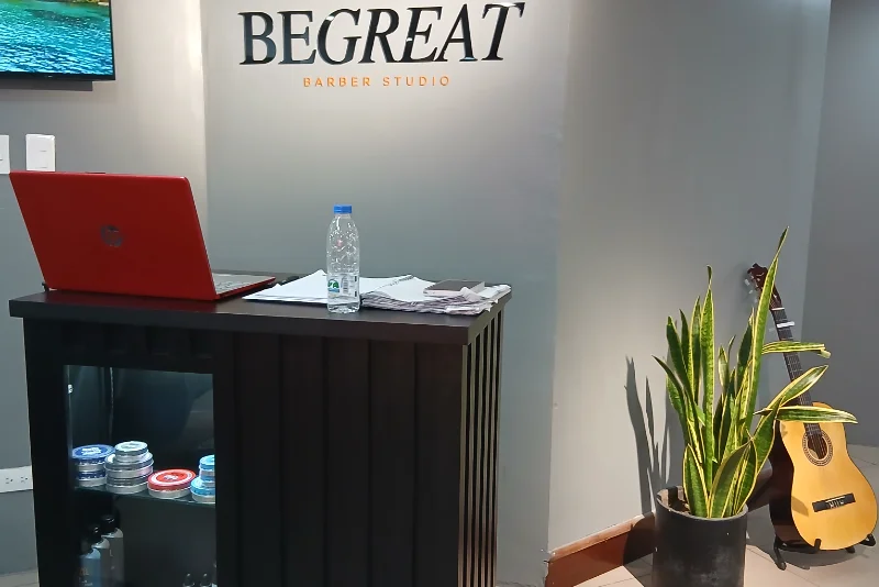 Interior of BeGreat Barber Studio