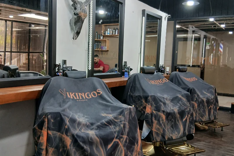 Interior de Vikingos Barber